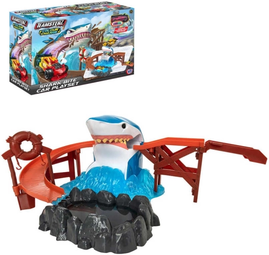 Play Set with Teamsterz Color-Changing Cars