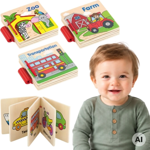 Puidust raamat Viga My First Book – 1 tk