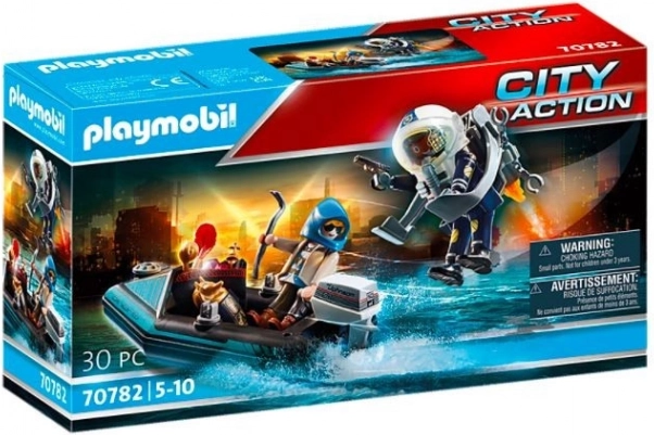 Playmobil City Action politsei jetpack: kunstivarga tabamine