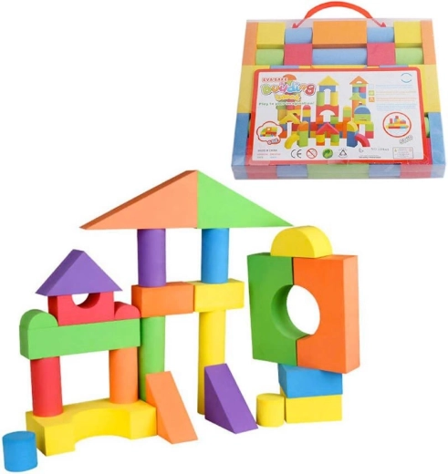 Baby Soft colorful foam blocks – building set 38 pcs