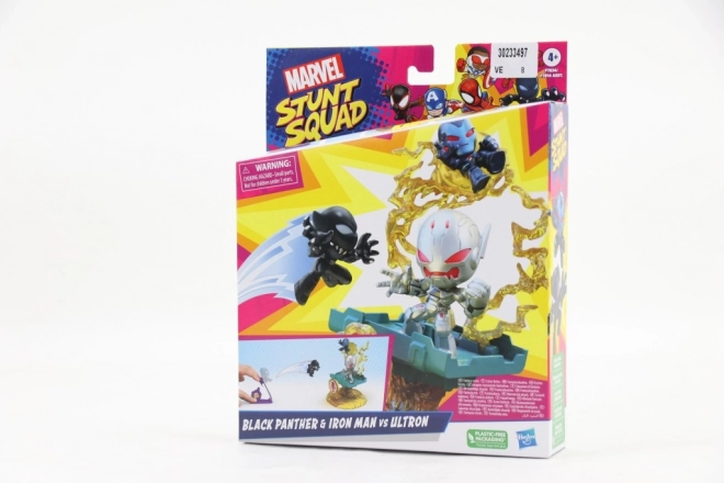 Marvel Stunt Squadi figuurid — Iron Man, Black Panther ja Ultron