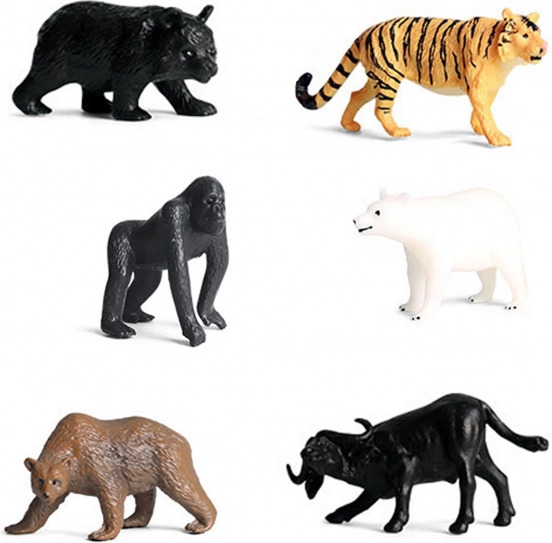 Metsloomade komplekt karbis, 6 tk