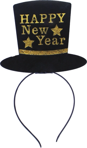 Peavõru mini kübaraga HAPPY New Year – uusaastapeo aksessuaar