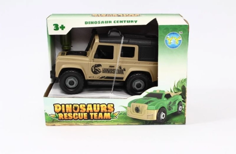 Dinosauruse auto kruvitavate ratastega