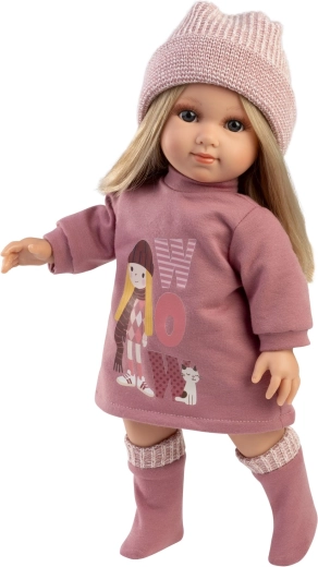 Llorens Elena realistic doll with soft fabric body 35 cm
