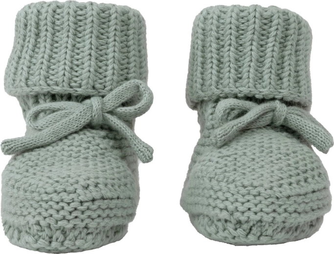 Lodger knitted booties with ties 0–6 months