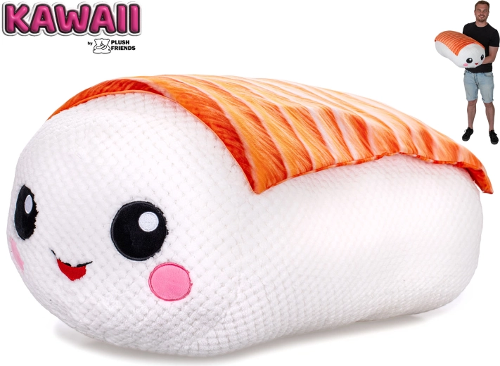 Plush Friends Kawaii plüüssushi nigiri lõhe 60 cm
