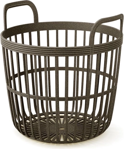 Käepidemetega korv Zoe Basket Eco Wood 36,4 cm – kohv