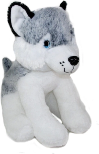 Interactive plush husky dog 24 cm