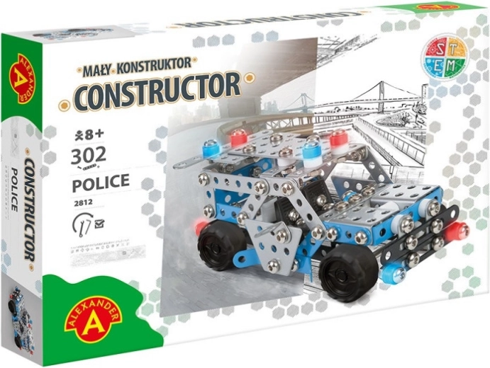 Little Constructor Police Patrol Car Building Set
