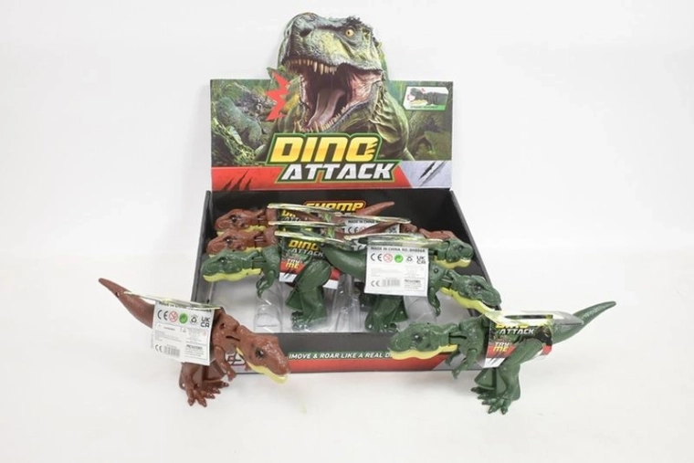 Liikuv dinosaurus (2 värvi valik) – pakendis 8 tk