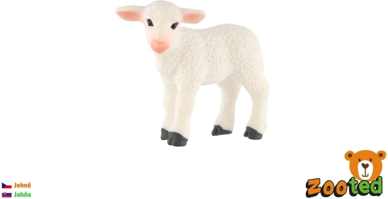 Zooted domestic sheep lamb figurine 5 cm