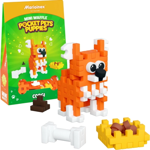 Ehituskomplekt Mini Waffle Pocket Pets – corgi