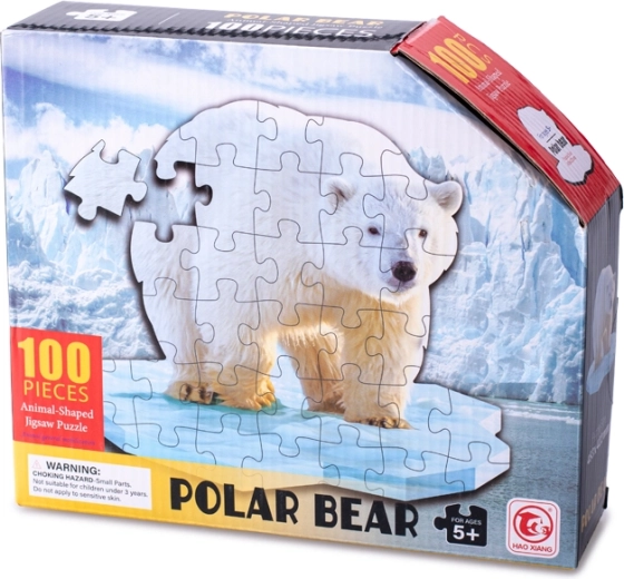 Outline Puzzle Polar Bear 100 Pieces