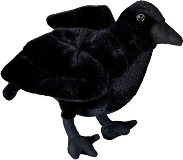 Plush raven 25 cm - 1 piece