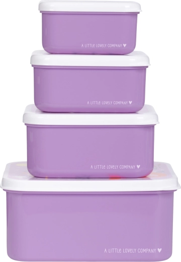 A Little Lovely Company set of four snack boxes – Princesses