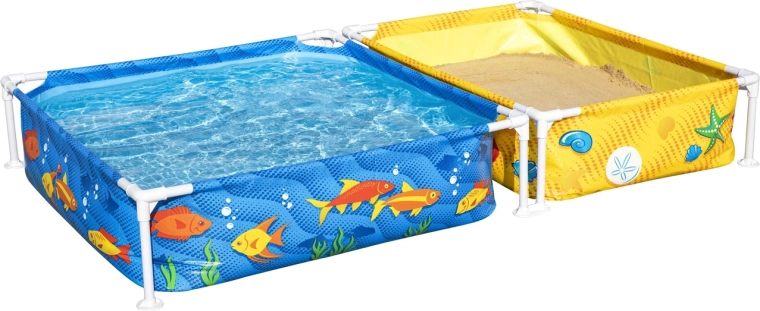 Bestway My First Frame Pool – laste basseini ja liivakasti komplekt 213 × 122 × 30,5 cm