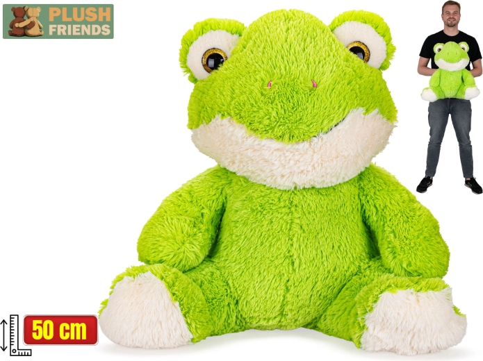 Plush Friends plush frog, sitting, 50 cm