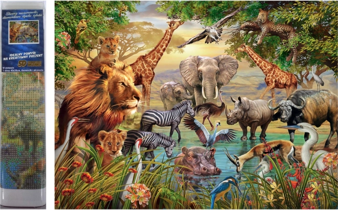 Norimpex teemantmaal „Safari jõe ääres“
