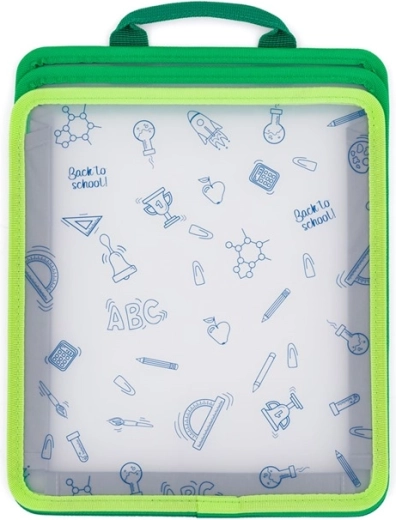 Folding schoolbag organizer for boys