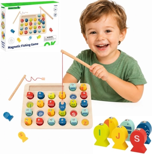 Puidust magnetiline tähepüügimäng Tooky Toy
