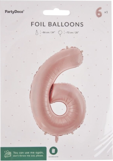 Fooliumõhupall number 6 beež 72 cm