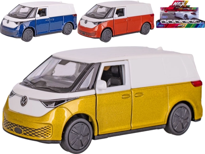 Metallist mudelkaubik Welly Volkswagen ID. Buzz Cargo tagasitõmbemehhanismiga 11,5 cm