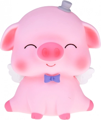 Tiibade ja krooniga põrsakujuline hoiukassa