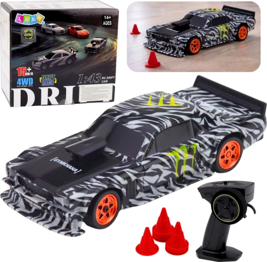 Black RC Drift Sports Car 1:43