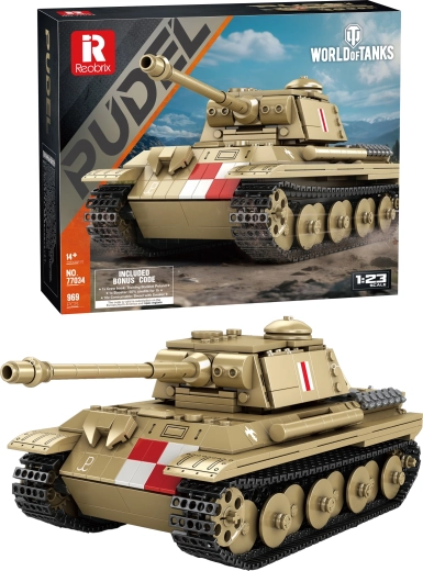 World of Tanksi tanki ehituskomplekt Pudel 969 detaili