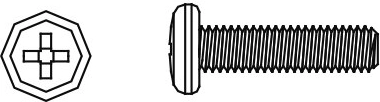 Jamara kruvi M3x10 ümara peaga Skull Nightstormile (8 tk)