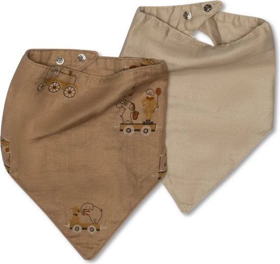 NUUROO villads musliinist pudipõlled carnival train/natural – 2 tk
