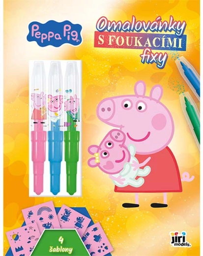 Värviraamat puhutavate viltpliiatsitega Põrsas Peppa