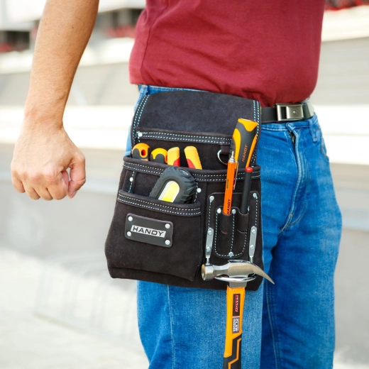 Leather Tool Pouch with Belt