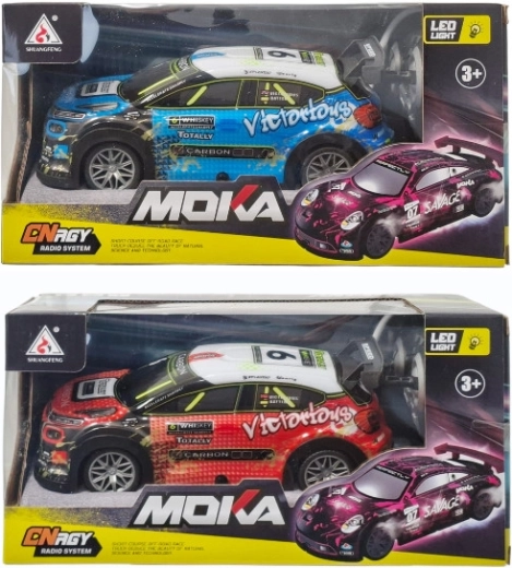 RC-auto valgustatud kerega