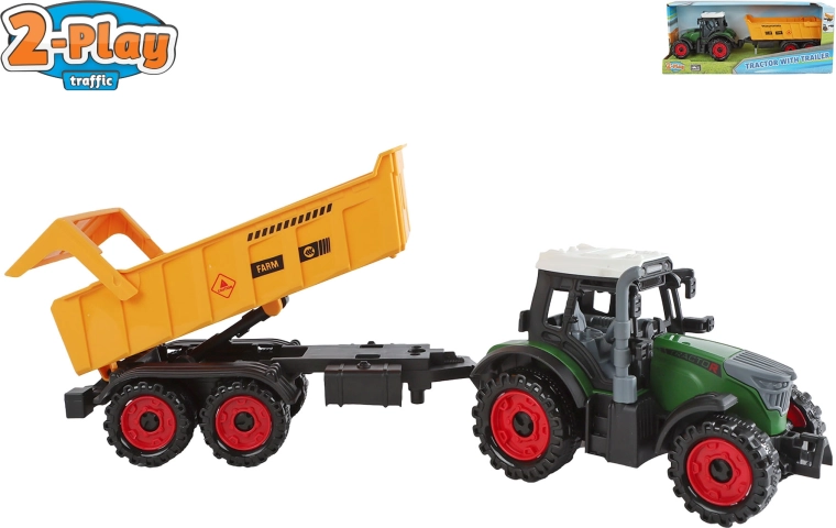 Traktor haagisega inertsmehhanismiga 2-Play Traffic – 1 tk