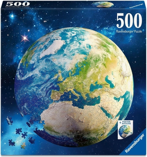 Ravensburgeri ümmargune pusle Planeet Maa 500 tükki