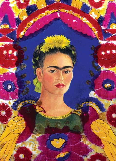 Puzzle Portrait Frida Kahlo in Frame 1000 Pieces EUROGRAPHICS
