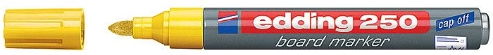 Valgetahvli marker Edding 250, kollane