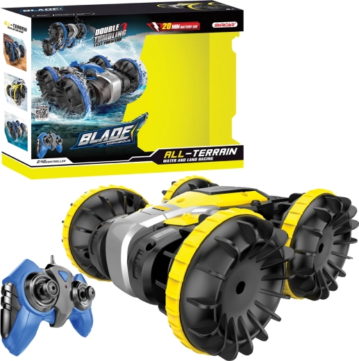 RC amphibious car 1:18 – yellow