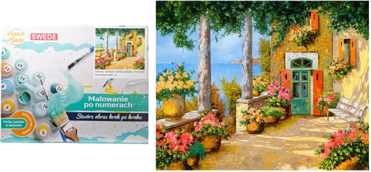 Paint by Numbers – Terrace with Sea View