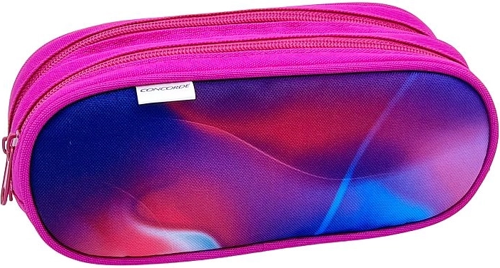 CONCORDE Rainbow Pencil Case with Two Zippers