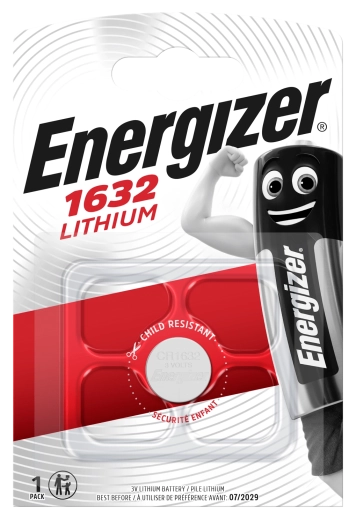 Liitium-nööppatarei ENERGIZER CR1632 3 V