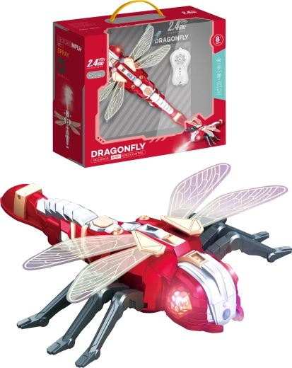 Kaugjuhtimisega robotkiil Dragonfly veeu du efektiga, programmeerimise ja LED-valgustusega