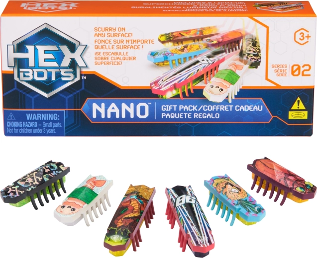 HEXBUG Nano kinkekomplekt – 6 mini robotmardikat valgusega