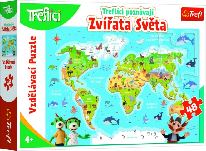 Pusle Treflikud avastavad maailma loomad 48 tükki