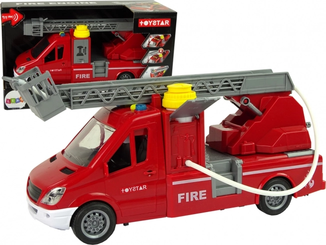 Red Fire Truck TOYSTAR with Water, Sounds, and Lights