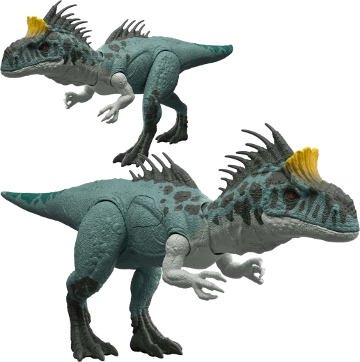 Interaktiivne dinosauruse figuur Jurassic World Cryolophosaurus heli ja valgusega