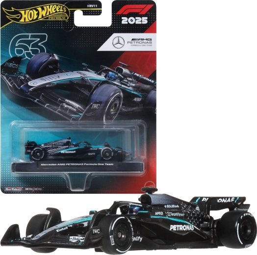 Hot Wheels Premiumi võidusõiduauto Mercedes-Benz F1 George Russell #63