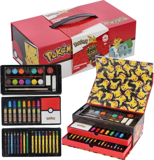 Pokémoni joonistuskohver – kunstikomplekt kohvris